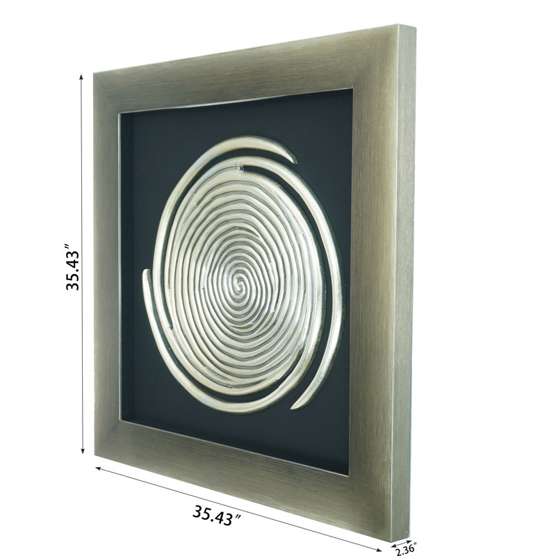 Handmade Abstract Wall Decor on Solid Wood