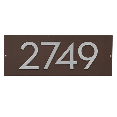 Floating 1-Line Wall Address Plaque