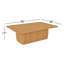 Table basse Winston chêne rustique