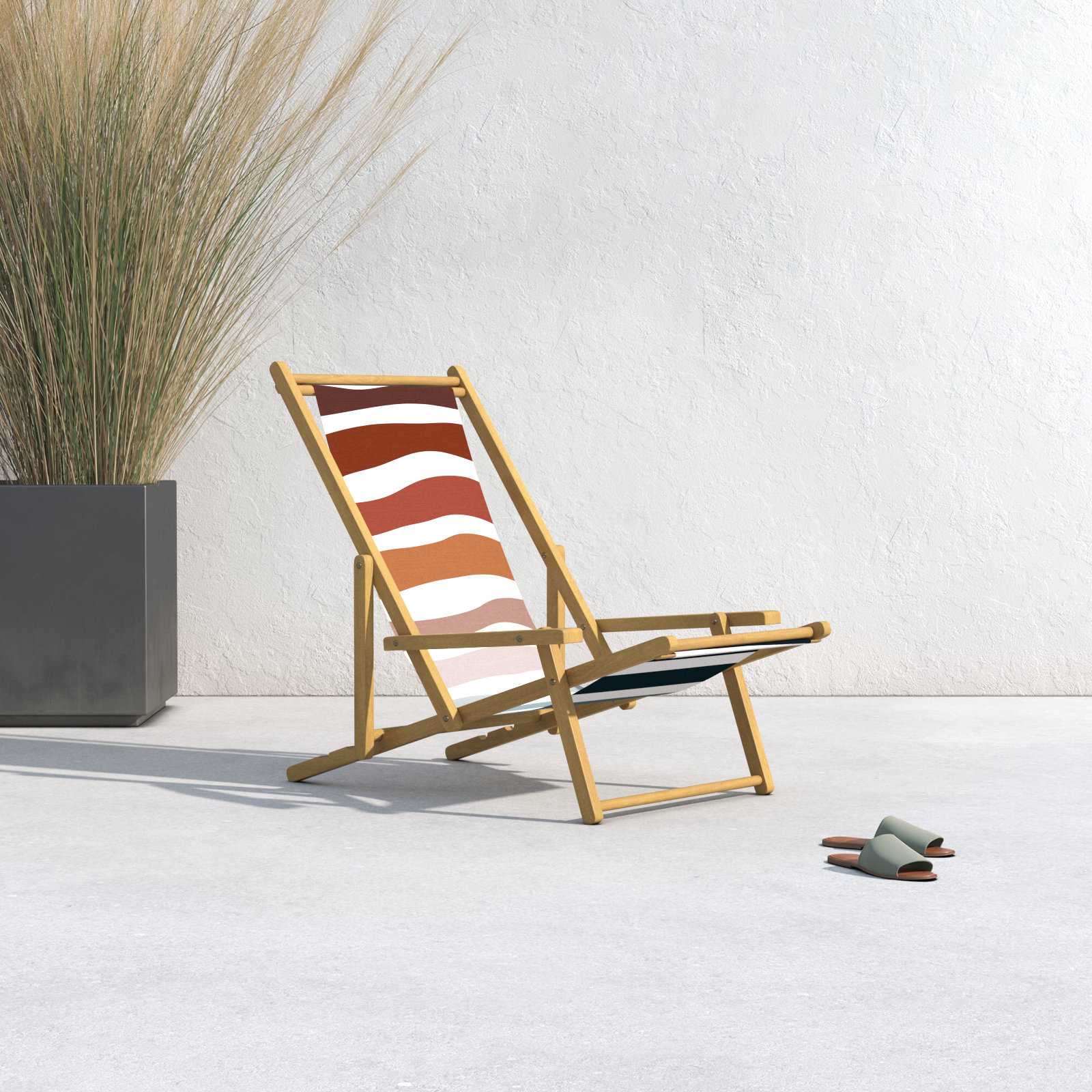 Giana Reclining Folding Deck Chair