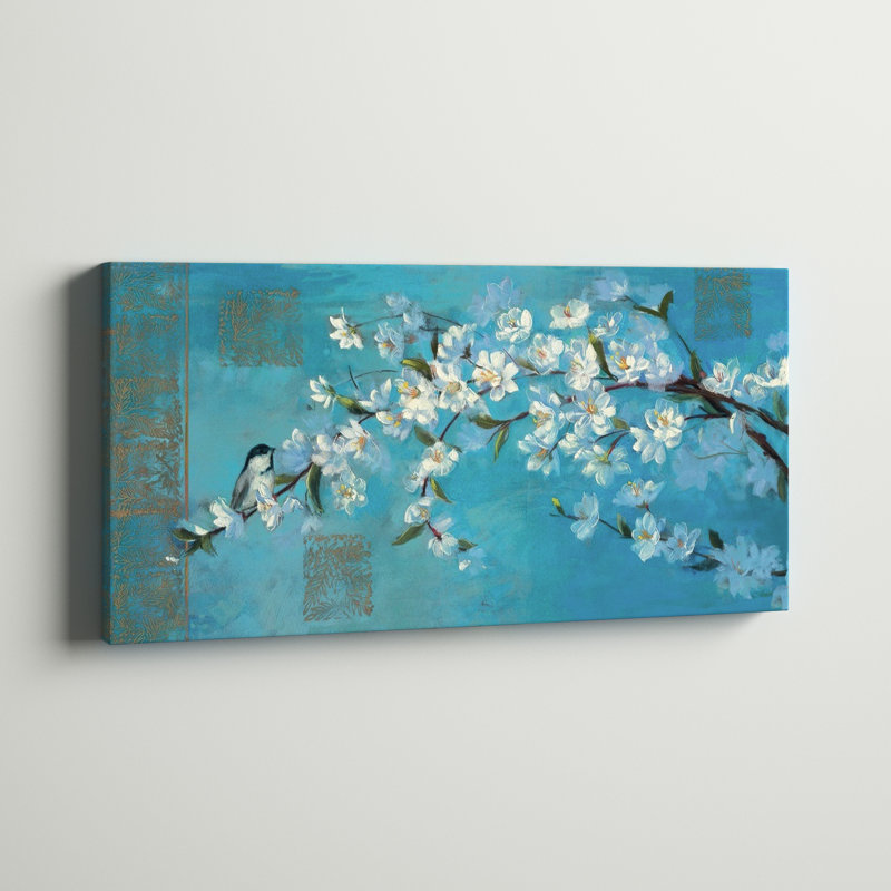 «Flowering Branches» - reproduction, H 15 po x l 30 po x P 1,5 po, Toile