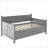 Twin Size Solid Wood &amp; MDF Storage Daybed, No Box Spring Needed With 2 Drawers, Gray Modern Rustic For Bedroom Guest Room
