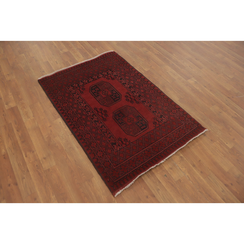 Tapis de vestibule oriental afghan Elephant