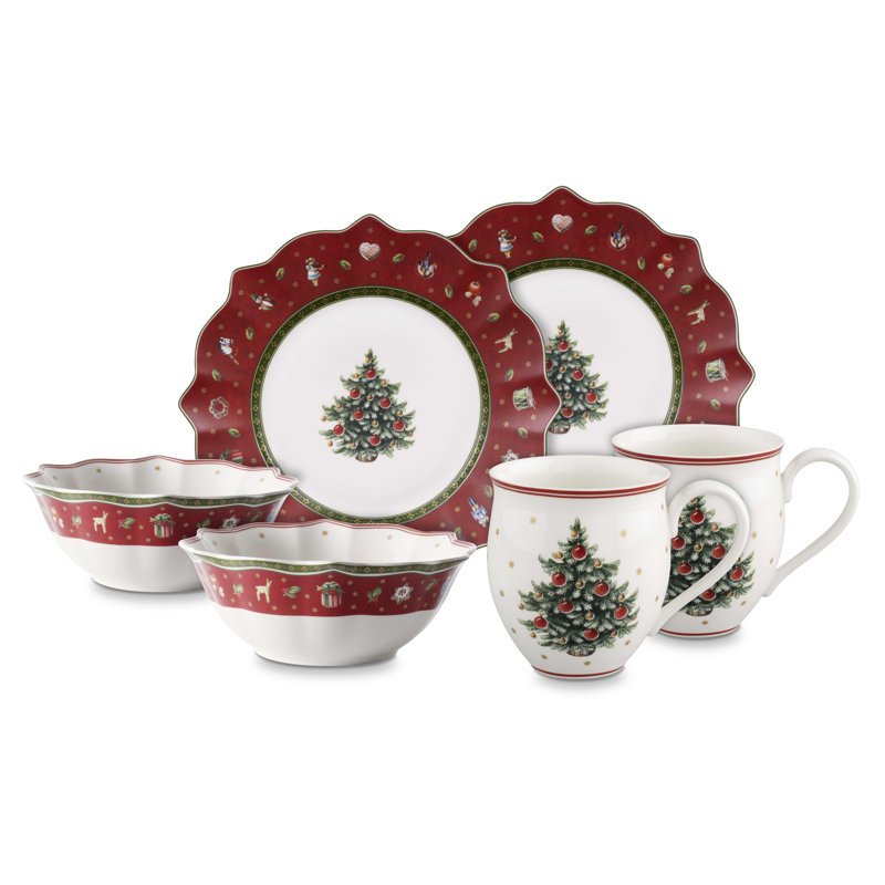 Toys Delight 6 Piece Dinnerware Set, Service for 2