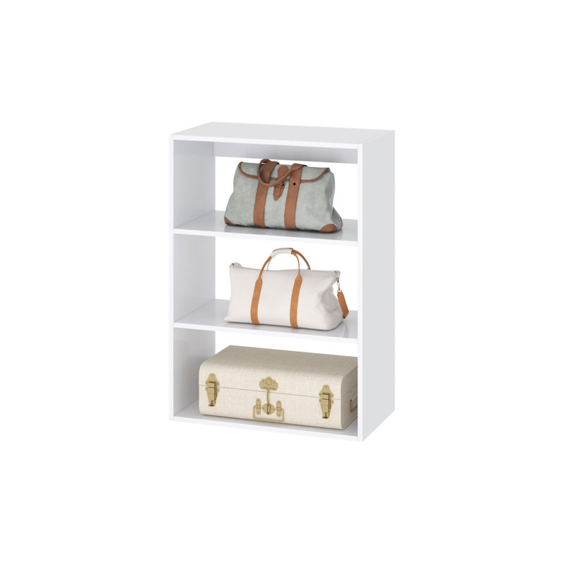 Short Tower Unit in White, 36" H x 25.5"  W x 14" D