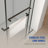 56"-60"W X 76"H Frameless Shower Door, Double Sliding Shower Door, 3/8'' (10Mm) Clear Tempered Glass Shower Enclosure With Square Rail,Double Side Easy Clean Coat Finished With Buffer-114613351