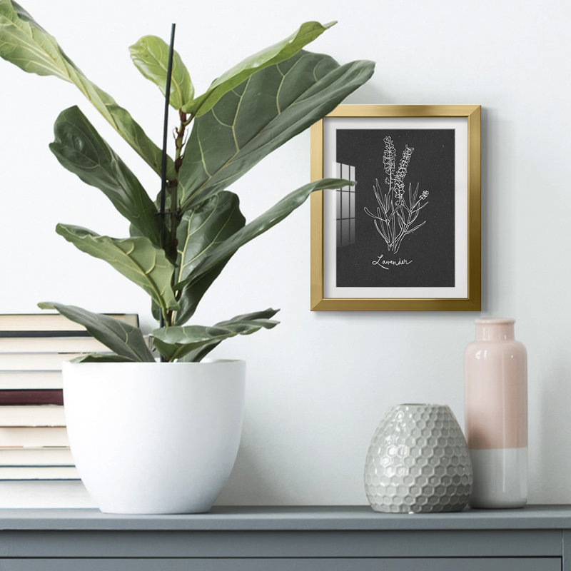 «Sandstone Engraving I» - Toile tendue avec châssis, H 25,5 po x l 17,5 po, Doré