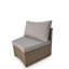 Canapé modulaire demi-lune pour l'extérieur