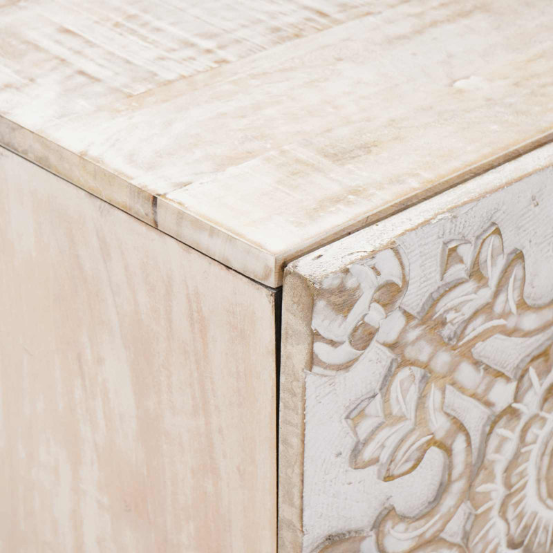 40cm W Solid Wood Bedside Table