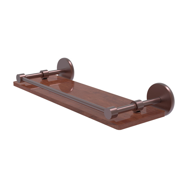 Dalston Bracket Shelf, Antique Copper, 3" H x 16" W x 5" D