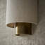 Beedle Steel And Fabric Flush Mounted Sconce