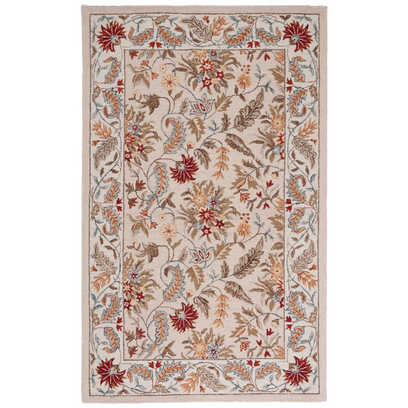 Chelsea Oriental Area Rug In Ivory, Rectangle 183 x 274 cm