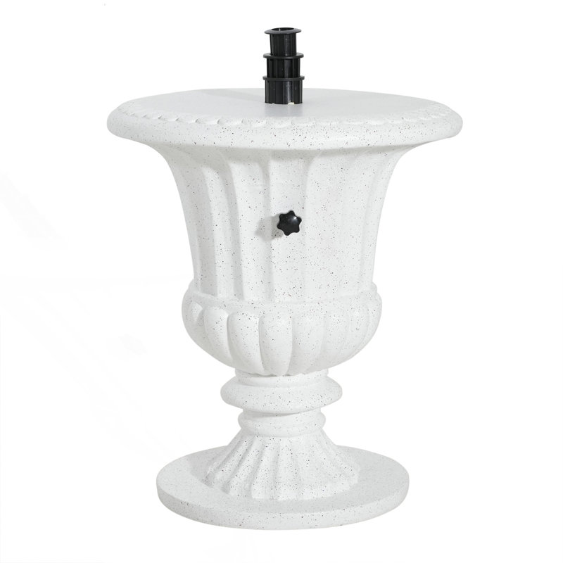 Outdoor End Table, Patio Side Table, Umbrella Base With Sand-Filling