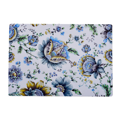 Ensemble de 6 napperons en liège à motif floral Reineke