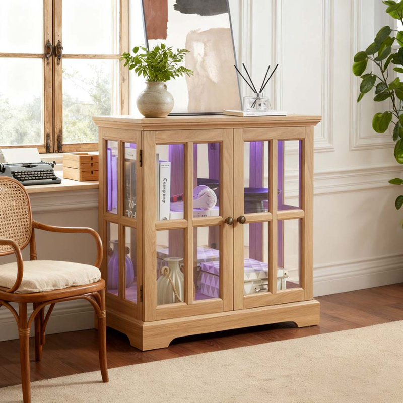 Vitrine à DEL, Chêne