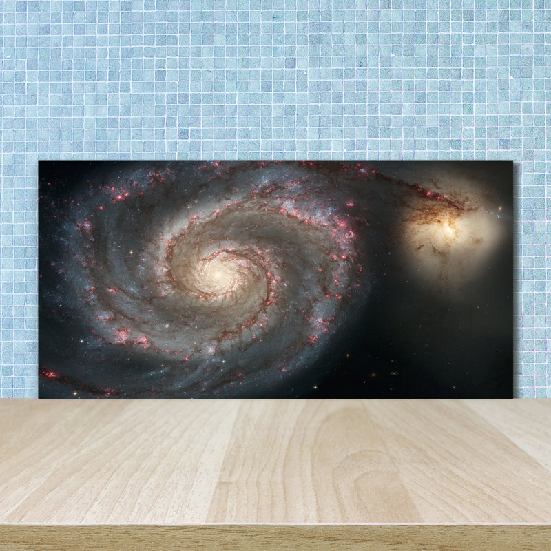 Alexondria 50cm W x 100cm L Glass Peel and Stick Panel