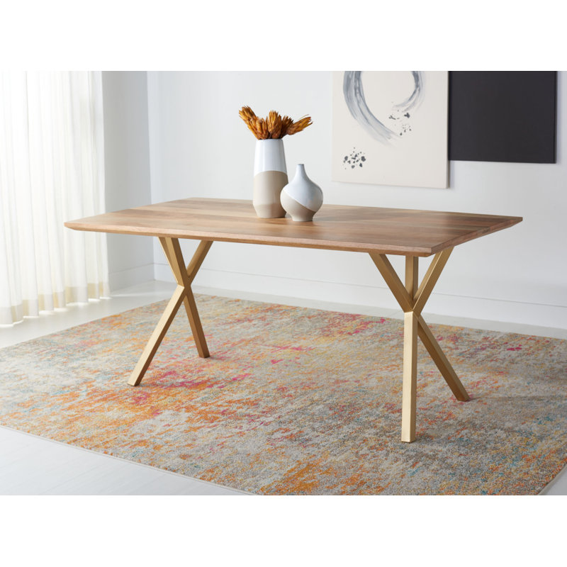 Solid Wood Top Dining Table