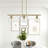 3 - Light Dimmable Kitchen Island Linear Chandelier