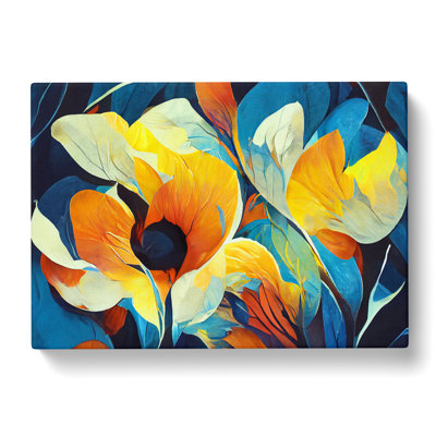 Flowers Abstract Vol.2 - Wrapped Canvas Painting