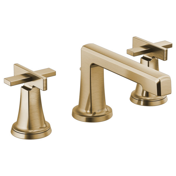 Levoir® Two-Handle Wall Mount Lavatory Faucet, Luxe Gold, High Cross Handle, 1.5