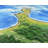 Golf Course Coastal Polyester Placemat | Trees Bedroom Decor