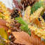 RUSTIC WOODLAND - 6ft x 10" Autumn Garland with Warm White LED Microbulbs  