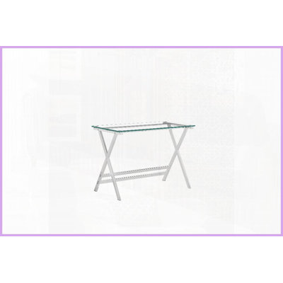 Table basse en verre trempé peu encombrant pour le salon, facile à nettoyer avec bords arrondis