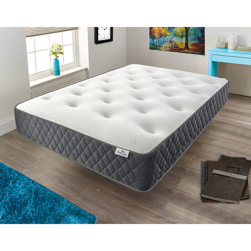 Mattress Craft 20cm Memory Foam Open Coil Mattress, Double (4'6)