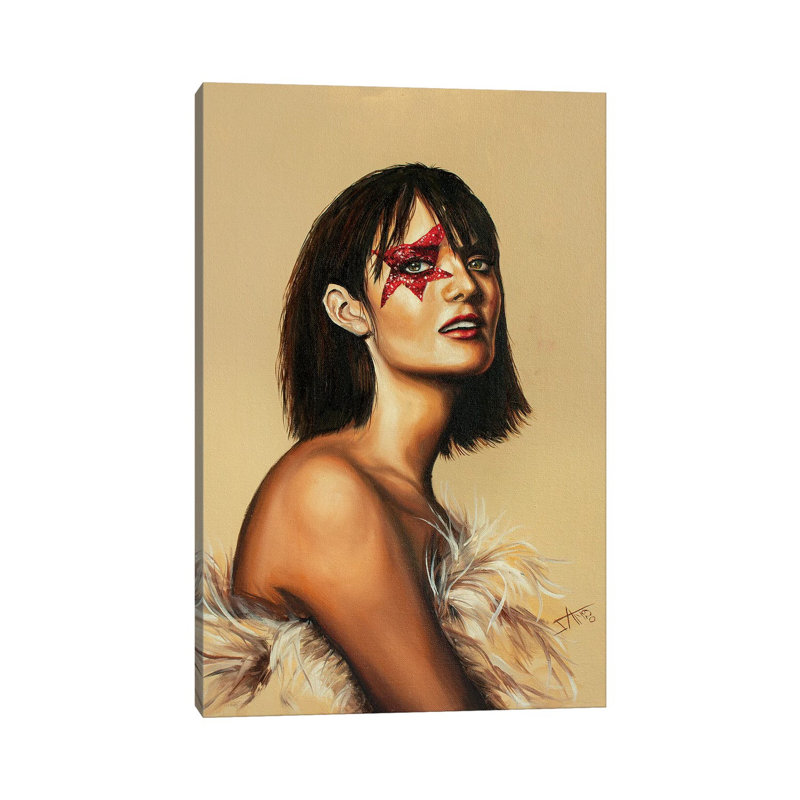 Super Star by Salma Nasreldin - Wrapped Canvas Painting, 66.04 cm H x 45.72 cm W x 3.175 cm D