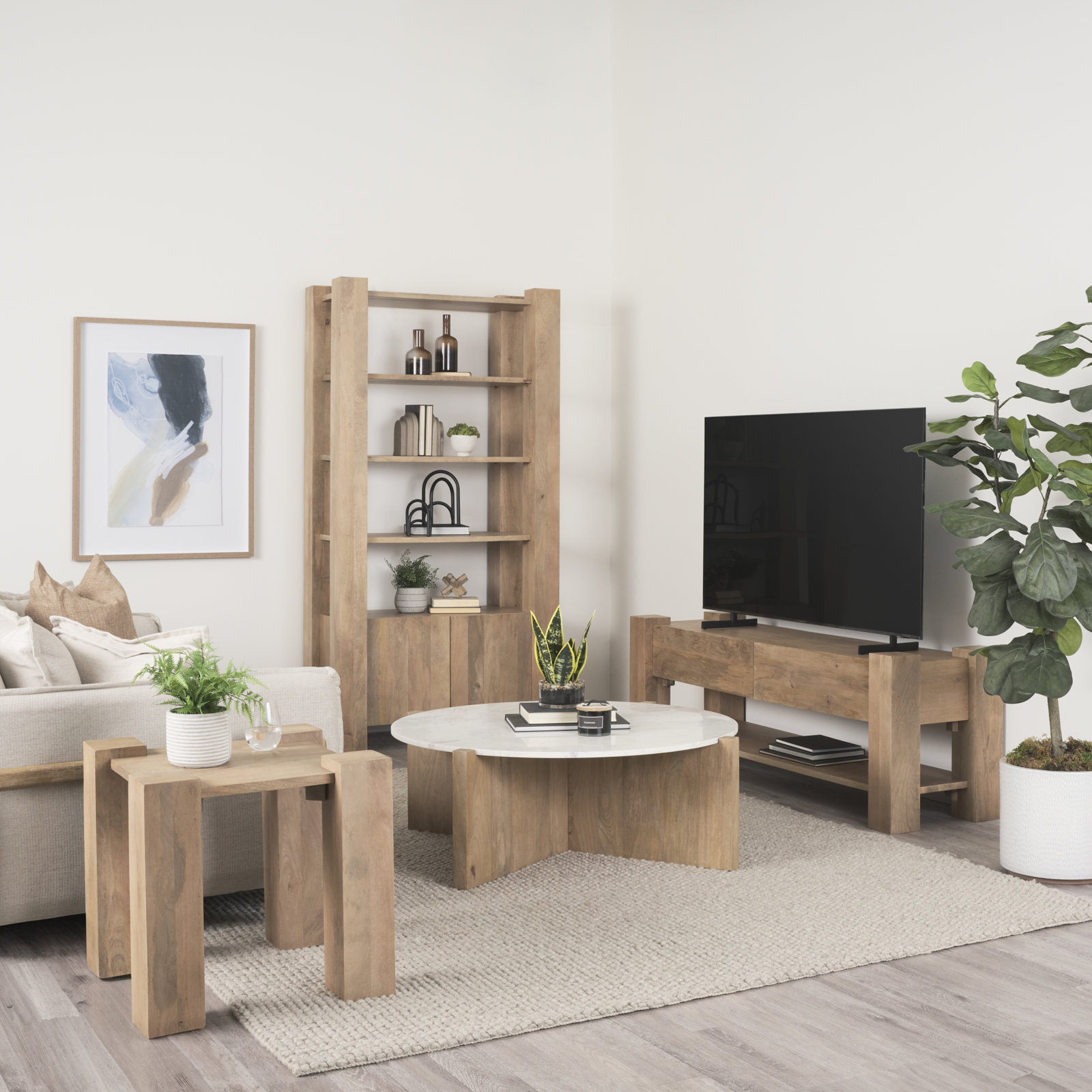 Wynda Solid Wood End Table