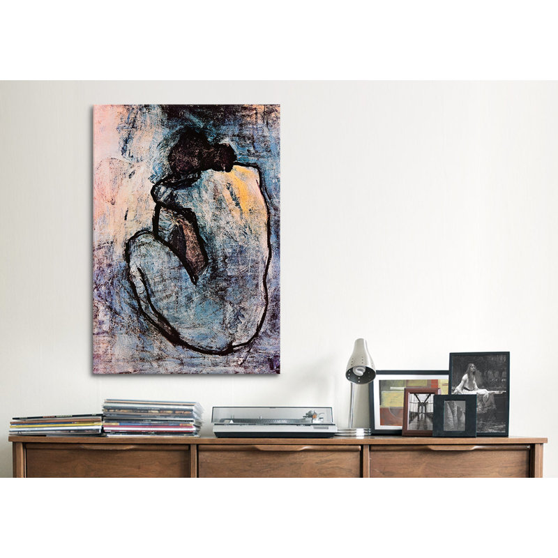 «Blue Nude» par Pablo Picasso - peinture sur toile tendue, H 60 po x l 40 po x P 1,5 po