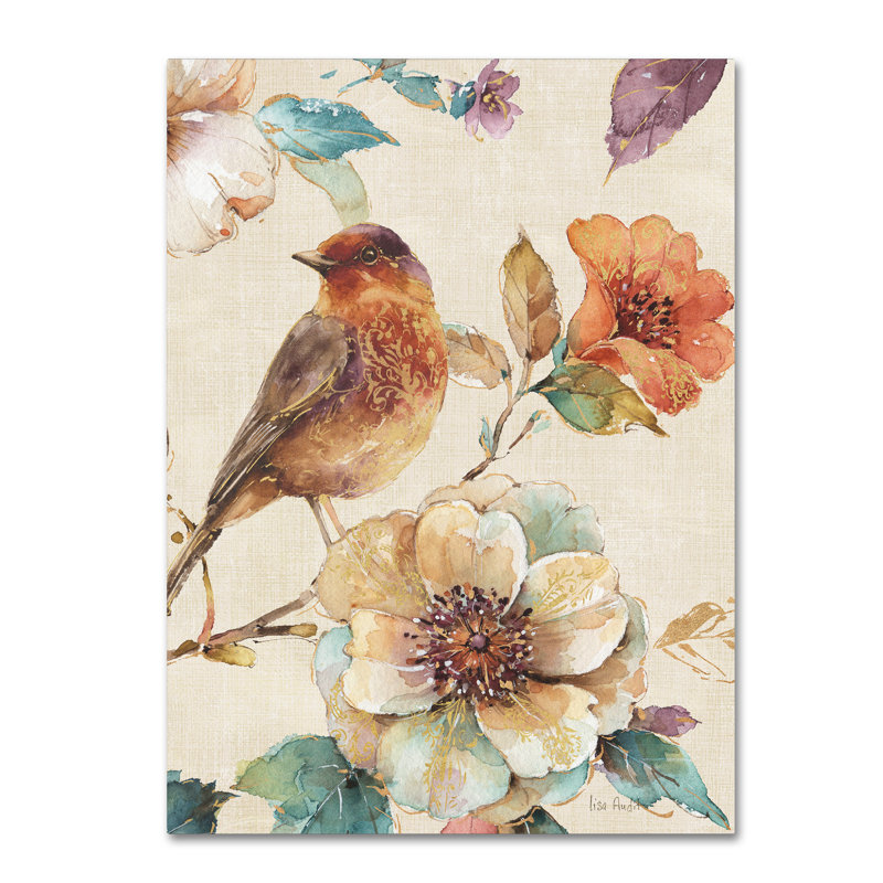«Spice Nature II Linen Leaf» par Lisa Audit - impression sur toile tendue, H 19 po x l 14 po x P 2 po