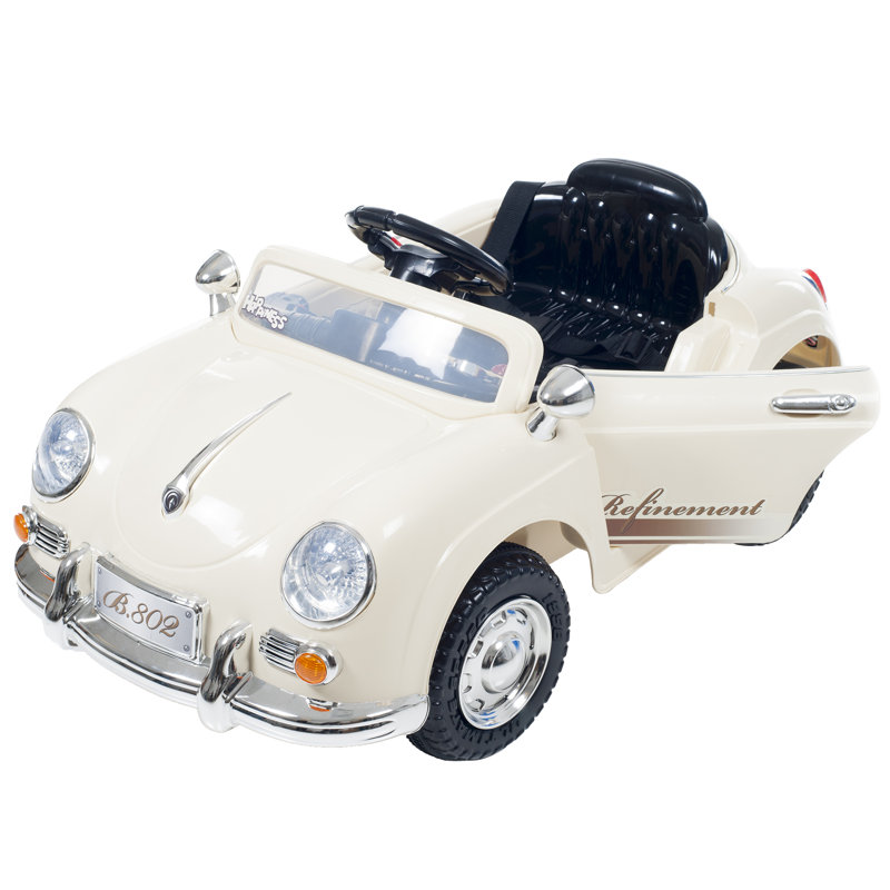 Classic Car for Kids with Remote - 6V Battery Powered Ride On Toy with Lights and AUX Port by Lil' Rider