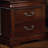 Traditional Style Cherry 1pc Nightstand Only Solid wood 2-Drawers Hidden Top Drawer Intricate Accents Bedside Table Bedroom