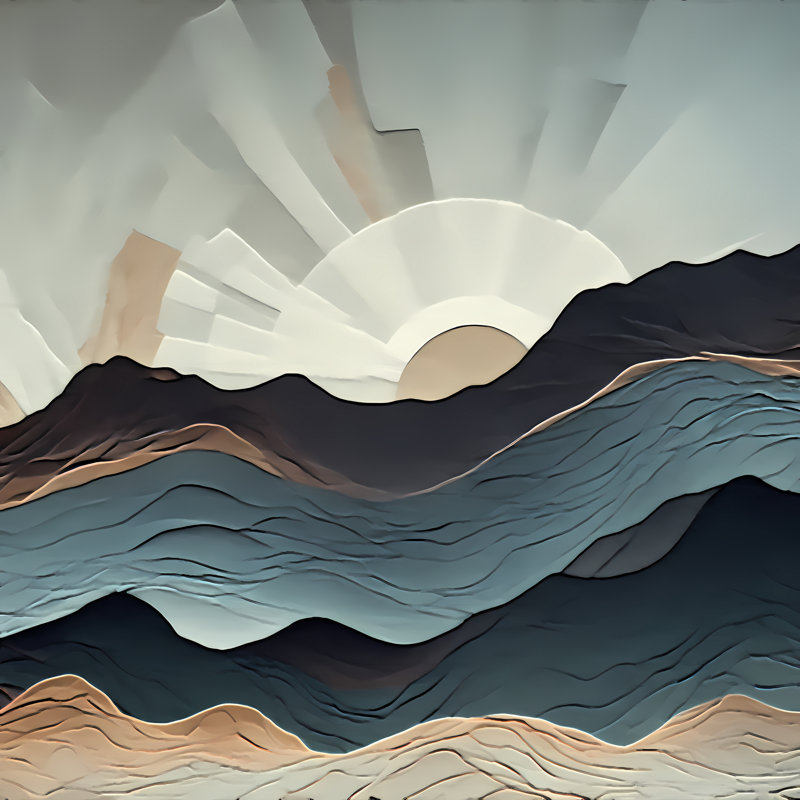 Modern Earth 1754, 24" H x 24" W