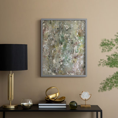 «Abstract Bark I», reproduction encadrée - bois massif