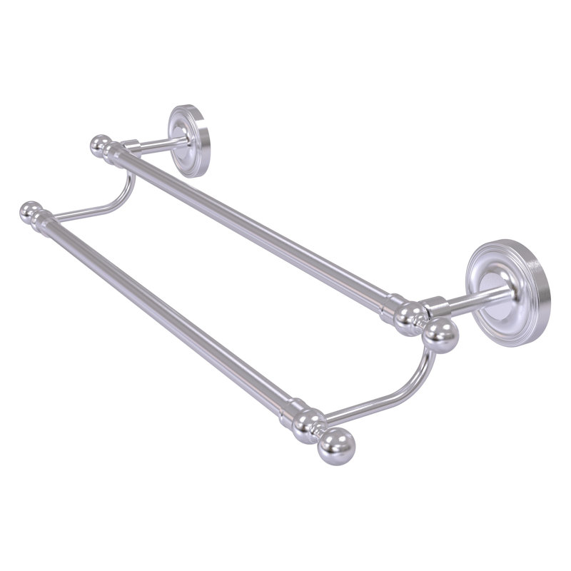 Double barre à serviettes murale Gober, 24 po, Chrome satiné