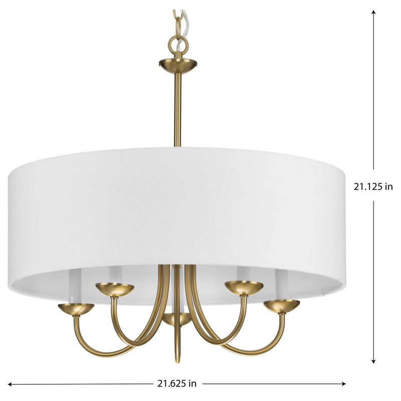 Axel 5 - Light Dimmable Drum Chandelier