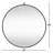 Cassie Metal/Manufactured Wood Round Wall Mirror-1825838290-1825838288