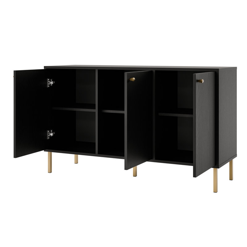 Alexxandra 124.5cm Sideboard, Black