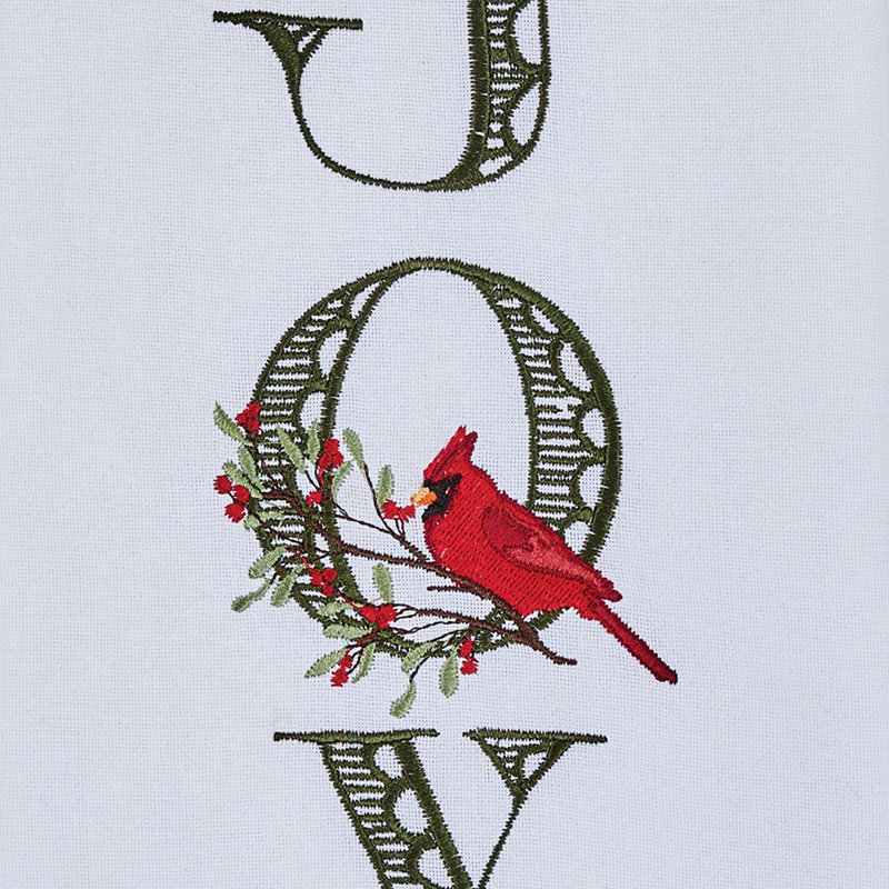  Ensemble de 2 serviettes à vaisselle Joy avec cardinal