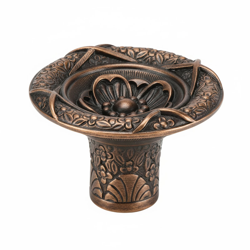 EDGAR BEREBI TREMONT KNOB IN MUSEUM GOLD PLATE, Oil Rub Bronze