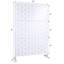 Écran d'intimité en métal H 76 po en métal - blanc-124987784
