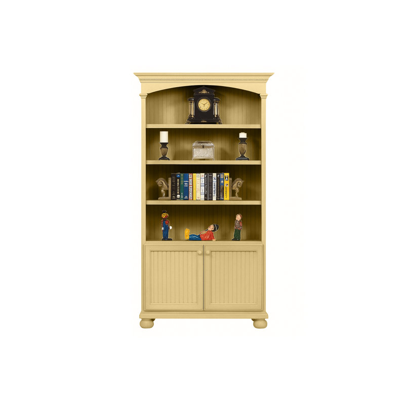 Bibliothèque en bois massif Coastal Premiere, Cupola Yellow