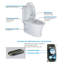 Toilette allongée monopièce à double chasse (siège inclus)-97782819