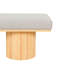 Banc rembourré avec pieds en tissu Boucle-102311184