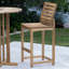 Somerset Side Barstool 5pc Teak Bar Set