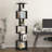6-Tier Rotating Bookshelf, Floor Rack With Acrylic Plate And Anti-Toppling Base-61471295-61471294
