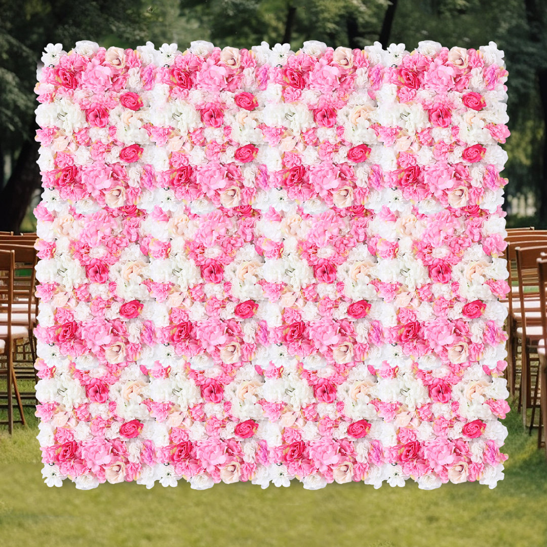 Artificial Silk Flower Wall Panel For Wedding And Many Parties (Set of 20) YXSUN Flower 
