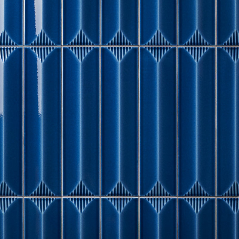 Colorwave 4.43'' W x 17.62'' L Ceramic Decorative Subway Wall Tile (6.53 Sq. Ft. / Case), Nautical Blue